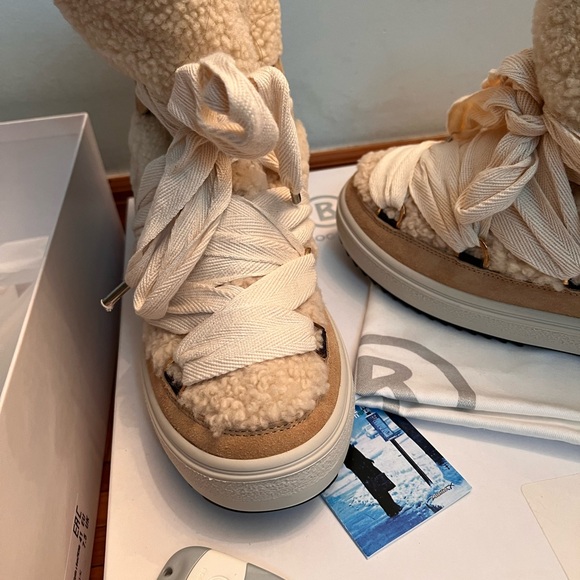NIB Bogner Winter Boots Alpi Shearling Fur Size US 9 EU 41 - Picture 9 of 15